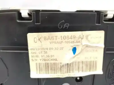 Pezzo di ricambio per auto di seconda mano pannello degli strumenti per ford fiesta vi (cb1, ccn) 1.25 riferimenti oem iam 8a6t10849aj  1786848