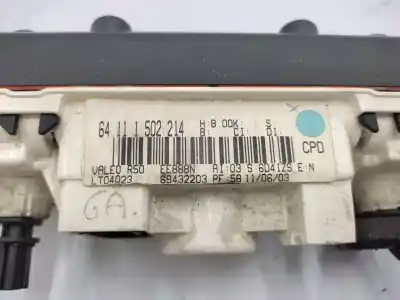 Second-hand car spare part heating / air conditioning control panel for mini mini (r50, r53) one d oem iam references 64111502214  64111502212