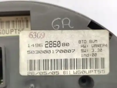 Peça sobressalente para automóvel em segunda mão quadrante por citroen c8 (ea_, eb_) 2.2 hdi referências oem iam 1496286080  610578
