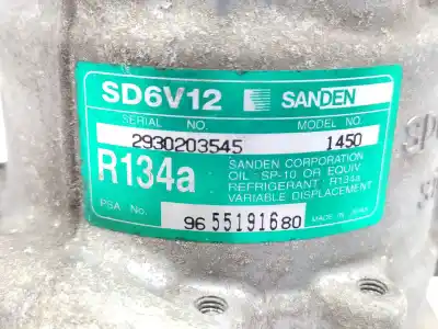 Автозапчастина б/у компресор кондиционера для citroen c3 i (fc_, fn_) 1.4 hdi посилання на oem iam 9655191680 sd6v121450 6453qh