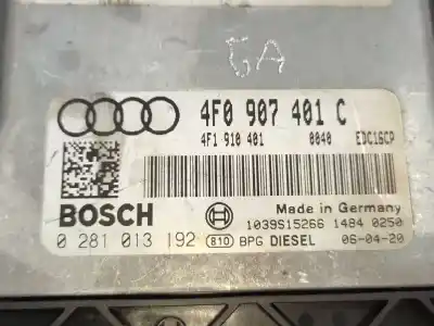 Peça sobressalente para automóvel em segunda mão centralina de motor uce por audi a6 c6 (4f2) 2.7 tdi referências oem iam 4f0907401c 0281013192 