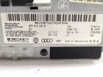 Автозапчастина б/у багатофункційний дисплей для audi a6 c6 (4f2) 2.7 tdi посилання на oem iam 4f0919603b  8t0919603c