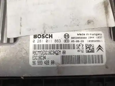 Автозапчасти б/у блок управления двигателем за citroen c4 i (lc_) 1.6 hdi ссылки oem iam 9659342280 0281011863 9653958980