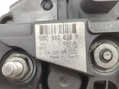 Автозапчастина б/у генератор для audi a3 (8p1) 1.6 fsi посилання на oem iam 03c903023d 0124325128 