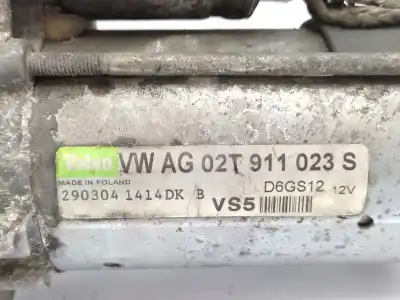Автозапчастина б/у двигун запускається для audi a3 (8p1) 1.6 fsi посилання на oem iam 02t911023s d6gs12 02t911023r