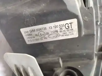 Second-hand car spare part left headlight for opel corsa c (x01) 1.2 twinport (f08, f68) oem iam references 13100535  93177646