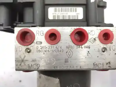 Peça sobressalente para automóvel em segunda mão abs por renault scénic ii (jm0/1_) 1.9 dci (jm0g, jm12, jm1g, jm2c) referências oem iam 8200344606 0265231474 