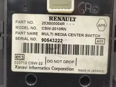 Автозапчасти б/у многофункциональное управление за renault scénic iii (jz0/1_) 1.9 dci (jz0j, jz1j, jz1k, jz1s) ссылки oem iam 253b00004r  