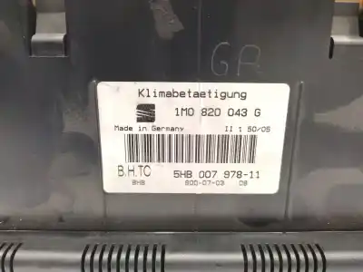 Second-hand car spare part climate control for seat leon (1m1) 1.9 tdi oem iam references 1m0820043g  