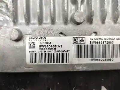 Second-hand car spare part ecu engine control for citroen c4 picasso exclusive oem iam references 9660054980 5ws40458d 9663572880