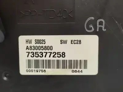 Peça sobressalente para automóvel em segunda mão comando de sofagem (chauffage / ar condicionado) por fiat idea (350_) 1.4 16v referências oem iam 735377258  