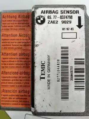 Peça sobressalente para automóvel em segunda mão centralina de airbag por bmw serie 3 compacto (e36) * referências oem iam 65.77-8374798  
