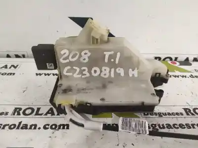 Peça sobressalente para automóvel em segunda mão fechadura da porta traseira esquerda por peugeot 208 business line referências oem iam 