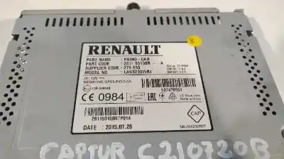 Автозапчастина б/у аудіо система / радіо cd для renault captur i (j5_, h5_) 1.5 dci 90 посилання на oem iam 281150198r  