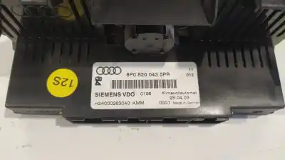 Peça sobressalente para automóvel em segunda mão comando de sofagem (chauffage / ar condicionado) por audi a3 (8p) 2.0 tdi ambiente referências oem iam 8p08200435pr  