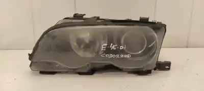 Second-hand car spare part left headlight for bmw serie 3 coupe (e46) 320 ci oem iam references 6911445