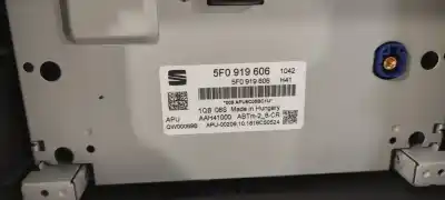 Tweedehands auto-onderdeel audiosysteem / radio-cd voor seat leon (5f1) fr oem iam-referenties 5f0035874a  5f0919606
