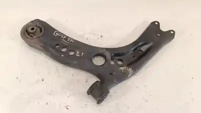 Peça sobressalente para automóvel em segunda mão braço de suspensão inferior esquerdo dianteiro por volkswagen golf vii variant (bv5) 1.6 tdi referências oem iam 5q0407151j