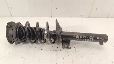 Peça sobressalente para automóvel em segunda mão amortecedor dianteiro direito por seat leon (5f1) 1.6 tdi referências oem iam 