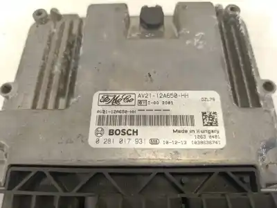 Second-hand car spare part ecu engine control for ford fiesta vi (cb1, ccn) 1.6 tdci oem iam references av2112a650hh  