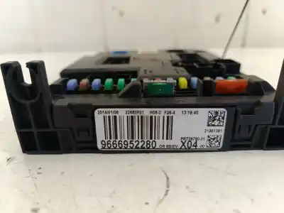 Second-hand car spare part fuse box unit for citroen c3 ii (sc_) 1.0 vti 68 oem iam references 6500hv  9666952280