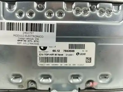 Pezzo di ricambio per auto di seconda mano modulo elettronico per bmw x6 (e71, e72) xdrive 40 d riferimenti oem iam 65127843556  