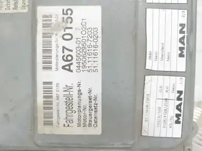 Peça sobressalente para automóvel em segunda mão centralina de motor uce por man 14 280 beulas midistar referências oem iam 0281020009  