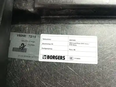 Peça sobressalente para automóvel em segunda mão chapeleira por volvo v60 i (155) d2 referências oem iam 0087709  