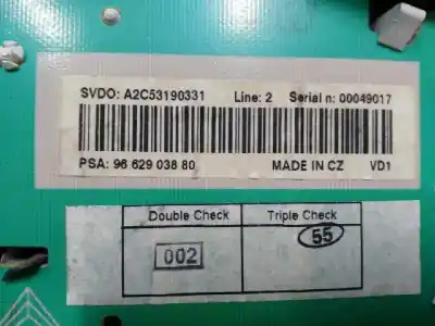 Peça sobressalente para automóvel em segunda mão quadrante por peugeot 207 confort referências oem iam 9662903880  a2c53190331
