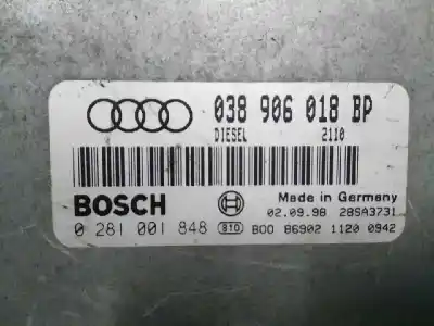 Second-hand car spare part ecu engine control for audi a3 (8l) 1.9 tdi oem iam references 038906018bp  0281001848