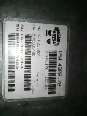 Автозапчастина б/у ебу контролер двигуна для citroen c3 (f desde 11/2001) 1.1 8v посилання на oem iam iaw48p272 sw9648568480 hw9645989480