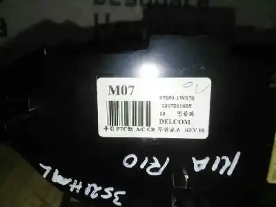 Second-hand car spare part climate control for kia rio 1.2 cat oem iam references 972501w070  