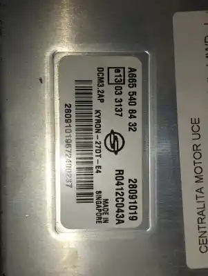 Second-hand car spare part ecu engine control for ssangyong kyron 270 spr xdi premium 4wd oem iam references a6655408432  