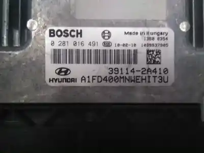 Автозапчастина б/у ебу контролер двигуна для hyundai i30 (fd) 1.6 crdi посилання на oem iam 391142a410  0281016491