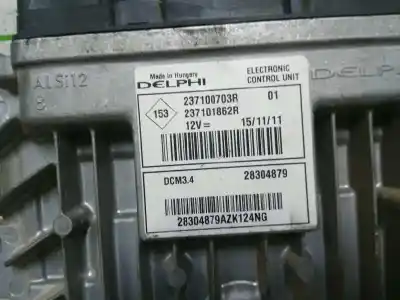 Second-hand car spare part ecu engine control for dacia sandero stepway oem iam references 237100703r 6001548282 237101862r