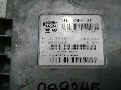 Second-hand car spare part ecu engine control for peugeot 206 cc cc oem iam references 9645214980 9642606280 iaw48p23t