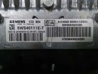 Second-hand car spare part ecu engine control for citroen c2 (jm_) 1.4 hdi oem iam references 5ws40111et hw9648624280 sw9654925380