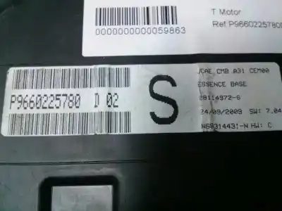 Peça sobressalente para automóvel em segunda mão quadrante por citroen c3 1.4 16v referências oem iam p9660225780d02  