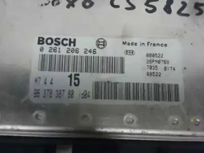 Pièce détachée automobile d'occasion CALCULATEUR MOTEUR ECU pour CITROEN SAXO  Références OEM IAM 9637838780 M744 0261206246