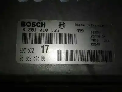 Tweedehands auto-onderdeel ecu motorcontroller voor citroen jumpy 2.0 hdi cat (rhx / dw10bted) oem iam-referenties 9636254580 edc15c2 0281010135