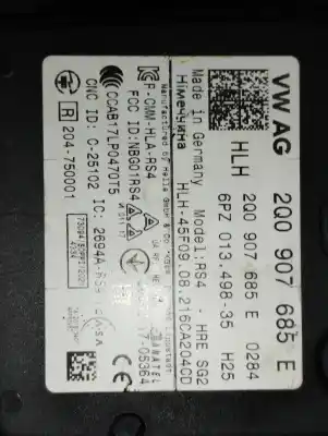 Second-hand car spare part electronic module for seat leon (kl1) fr oem iam references 2q0907685e  6pz01349835