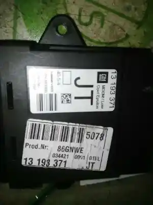 Gebrauchtes Autoersatzteil elektronisches modul zum opel vectra c caravan elegance oem-iam-referenzen 13193371  5wk46008b