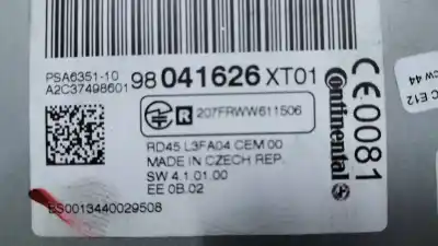 Автозапчастина б/у аудіо система / радіо cd для citroen c3 picasso exclusive посилання на oem iam 98041626xt01 207frww611506 a2c37498601