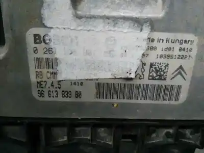 Second-hand car spare part ecu engine control for peugeot 206 cc 1.6 16v cat oem iam references 9661383980  me745
