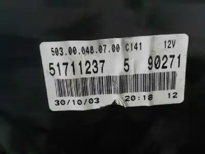 Peça sobressalente para automóvel em segunda mão quadrante por fiat panda (169) 1.2 8v dynamic referências oem iam 51711237  503000480700
