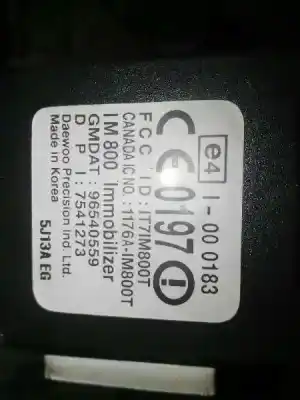 Second-hand car spare part ignition switch for chevrolet matiz s oem iam references 96540559  7541273