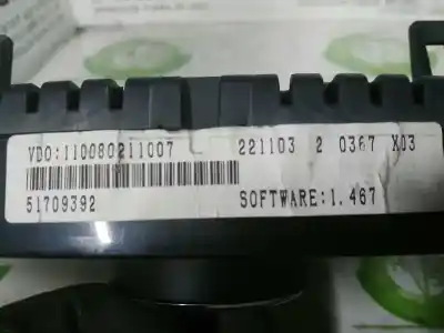 Peça sobressalente para automóvel em segunda mão quadrante por lancia ypsilon (101) 1.3 16v multijet argento referências oem iam 51709392 51709392 