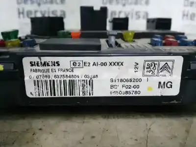 Second-hand car spare part fuse box unit for citroen c2 (jm_) 1.4 oem iam references 9650585780 bsif0200 s118085200i