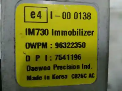 Peça sobressalente para automóvel em segunda mão módulo eletrônico por daewoo matiz 0.8 cat referências oem iam 96322350  7541196