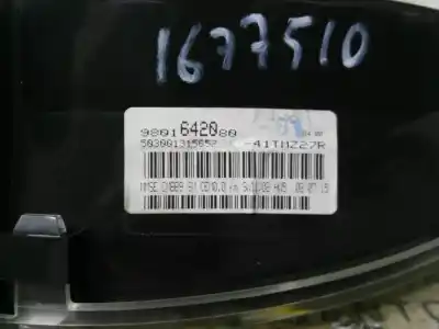 Second-hand car spare part dashboard for fiat scudo combi (272) 2.0 jtdm oem iam references 9801642080  
